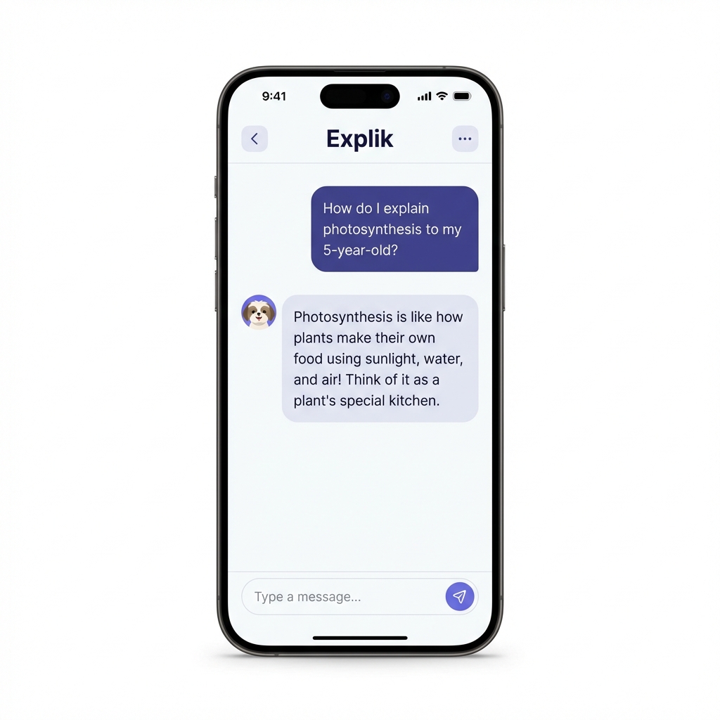 Explik App Mockup